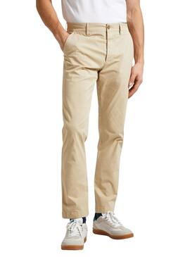 Calça Pepe Jeans Slim Bege para Homem