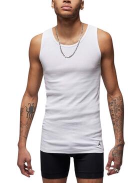 Conjunto de 2 camisetas Jordan Flight Base branco para homens.