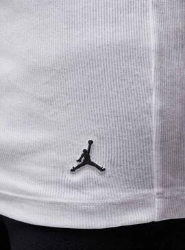 Conjunto de 2 camisetas Jordan Flight Base branco para homens.