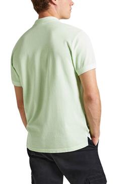 Polo Pepe Jeans New Oliver Verde para Homens