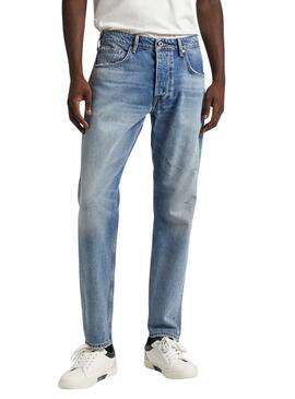 Calça Jeans Pepe Jeans Tapered Azul Homem