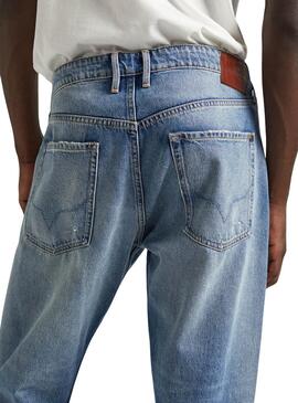 Calça Jeans Pepe Jeans Tapered Azul Homem