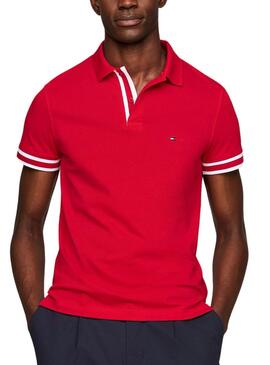 Polo Tommy Hilfiger Type Vermelha para Homem