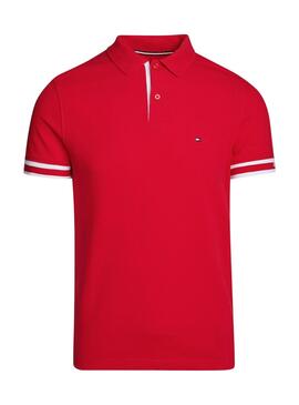 Polo Tommy Hilfiger Type Vermelha para Homem