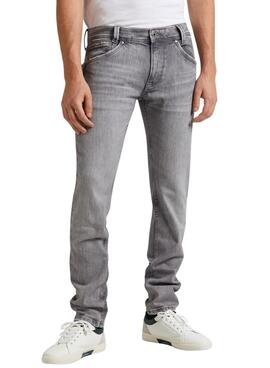 Calça jeans Pepe Jeans Tapered cinza masculina