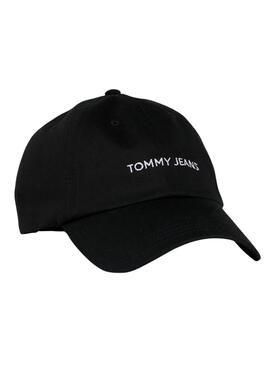 Boné Tommy Jeans Linear Logo Preto