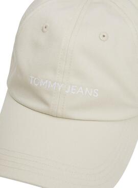 Boné Tommy Jeans Linear Logo Beige