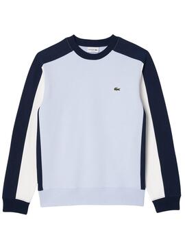 Moletom Lacoste Color Block Azul para Homem