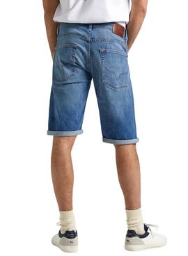 Bermudas Jeans Pepe retas para homens.