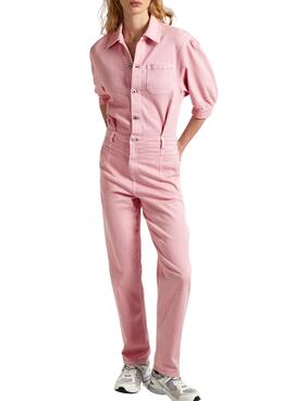 Overall Pepe Jeans Felicia Denim Rosa para Mulher.