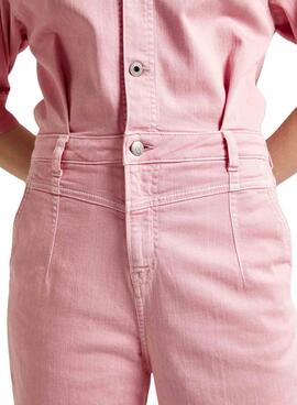 Overall Pepe Jeans Felicia Denim Rosa para Mulher.