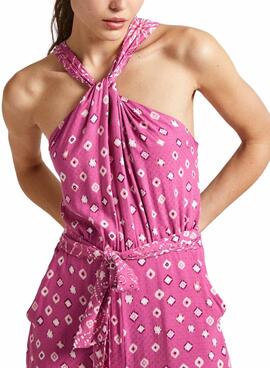 Overall Pepe Jeans Longo Dolly Rosa para Mulher