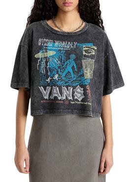 Camiseta Vans Super Natural Relax Crop para Mulher.