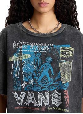 Camiseta Vans Super Natural Relax Crop para Mulher.