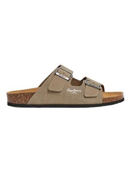 Sandálias Pepe Jeans Bio Suede Bege para Homem