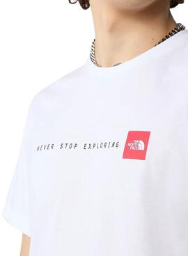 Camiseta The North Face Never Stop Branco Homem.