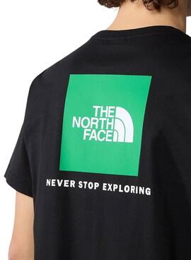 Camiseta The North Face Redbox Preta Verde Homem