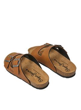 Sandálias Pepe Jeans Oban Classic Camel para Mulher.