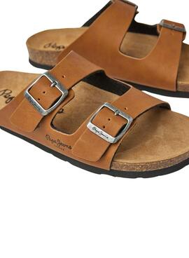 Sandálias Pepe Jeans Oban Classic Camel para Mulher.