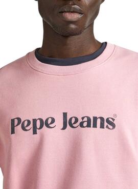 Moletom Pepe Jeans Regis Rosa Para Homem