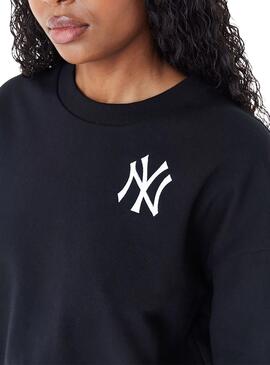 Moletom New Era Crop New York Yankees MLB Preto