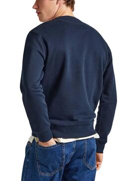 Moletom Pepe Jeans Joe Crew Marino para Homem