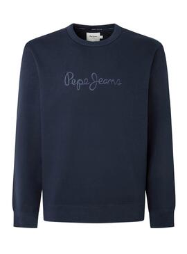 Moletom Pepe Jeans Joe Crew Marino para Homem