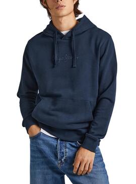 Moletom Pepe Jeans Joe Hoodie Marinho Homem