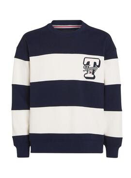 Moletom Tommy Jeans Letter Relaxed para Homem.