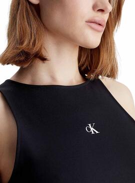 Top Calvin Klein Arquivo Milano Preto para Mulher