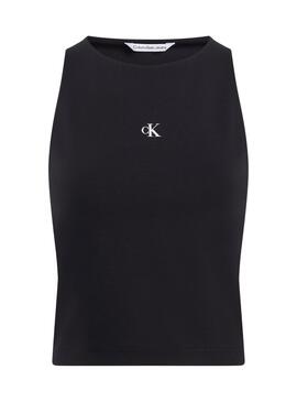 Top Calvin Klein Arquivo Milano Preto para Mulher