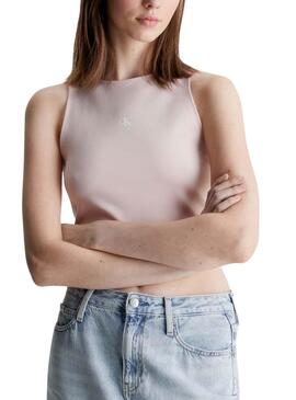 Top Calvin Klein Arquivamento Milano Rosa Para Mulher