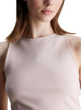 Top Calvin Klein Arquivamento Milano Rosa Para Mulher