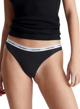 Tangas Calvin Klein Basic Preto para Mulher.