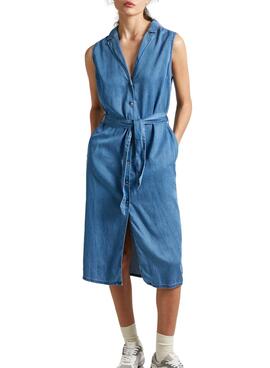 Vestido Pepe Jeans Maggie Denim para Mulher