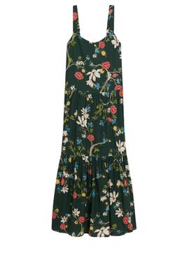 Vestido Superdry Tiered Verde para Mulher