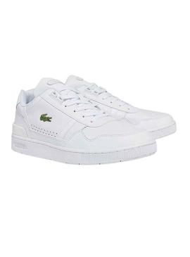 Sapatilhas Lacoste T-Clip Pele Branco para Homem