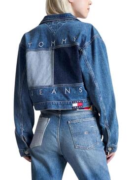 Casaca Denim Tommy Hilfiger Claire Azul Mulher