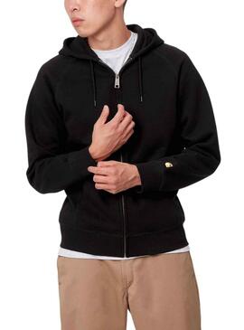 Sweat Carhartt Hooded Chase Preto para Homem