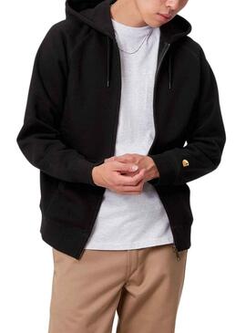 Sweat Carhartt Hooded Chase Preto para Homem