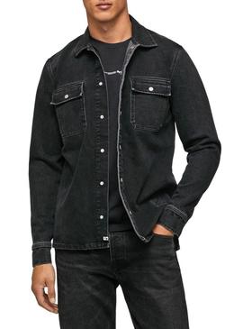 Casaca Pepe Jeans Weston Homem Preto Denim