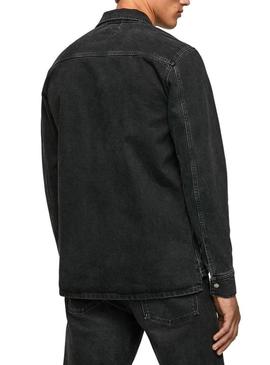 Casaca Pepe Jeans Weston Homem Preto Denim