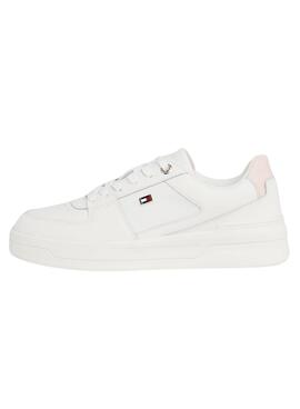 Sapatilhas Tommy Hilfiger Basket Branco para Mulher.