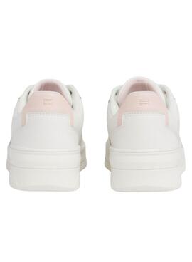 Sapatilhas Tommy Hilfiger Basket Branco para Mulher.