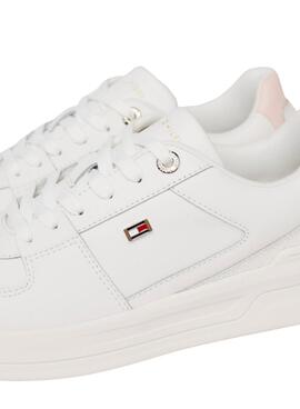 Sapatilhas Tommy Hilfiger Basket Branco para Mulher.