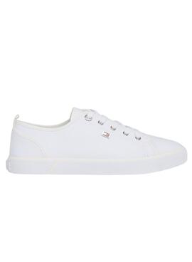 Sapatilhas Tommy Hilfiger Vulc Canvas Branco para Mulher.