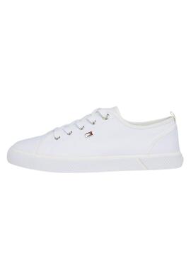 Sapatilhas Tommy Hilfiger Vulc Canvas Branco para Mulher.