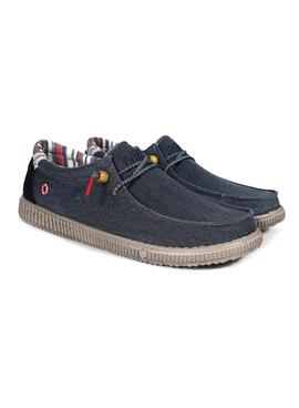 Sapatos Walkin Pitas Rustic Marino Para Homem