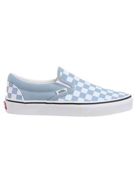 Sapatilhas Vans Slip On Checkerboard Azul e Branco
