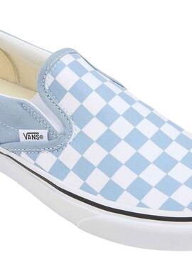 Sapatilhas Vans Slip On Checkerboard Azul e Branco